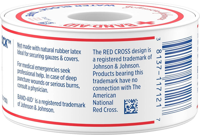 Band-Aid Water Block Tape, 1 Inch x 10 Yard