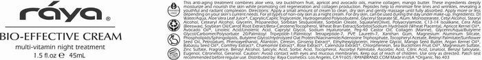 BIO-EFFECTIVE CREAM (403) RAYA SPA - rayaspa