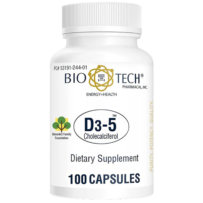 Bio Tech Vitamin D3 Supplement, 5000 IU - 53191024401 - LL Medico