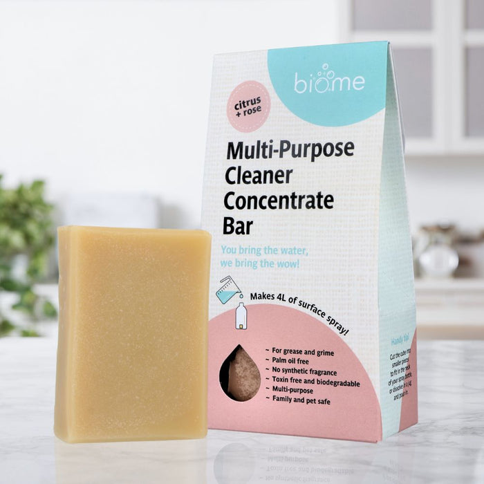 Biome Kitchen & Multi-Purpose Cleaner Concentrate Bar - Citrus + Rose
