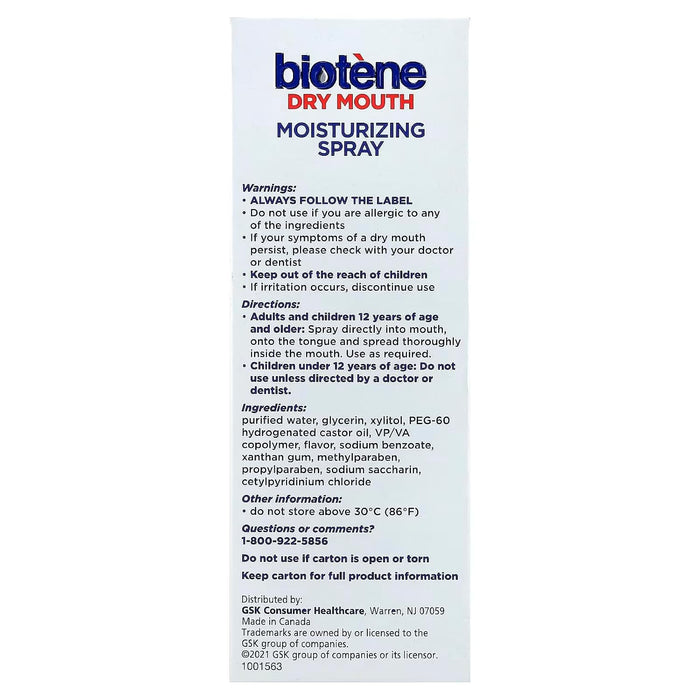Biotene Dry Mouth Moisturizing Spray, Gentle Mint, 1.5 fl oz