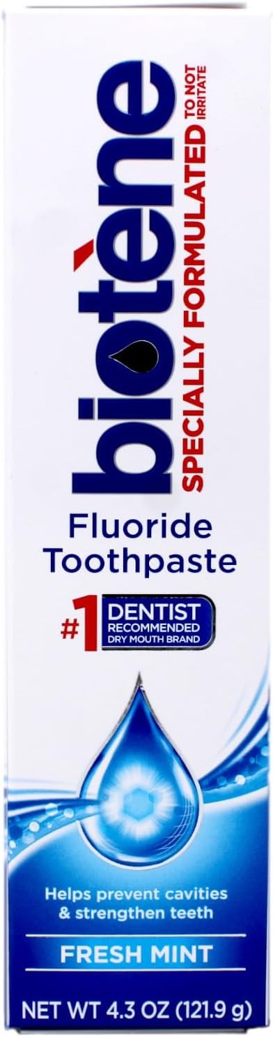 Biotène Fluoride Toothpaste, Fresh Mint, 4.3 oz