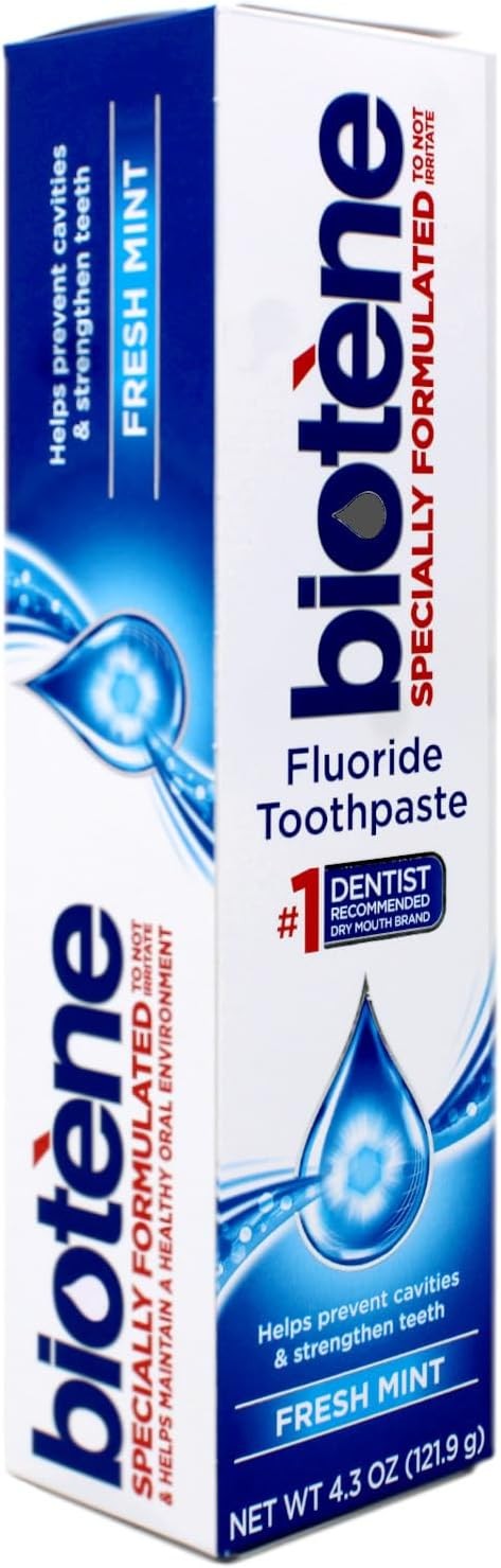 Biotène Fluoride Toothpaste, Fresh Mint, 4.3 oz