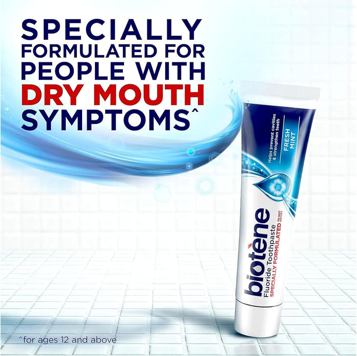 Biotène Fluoride Toothpaste, Fresh Mint, 4.3 oz