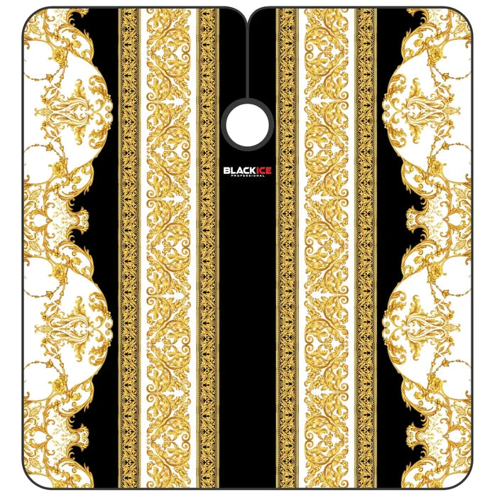 Black Ice Professional Premium Graphic Barber Cape - Renaissance