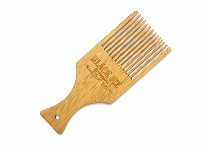 Black Ice Professional Volumizing Natural Bamboo Hair Styling Pick Comb