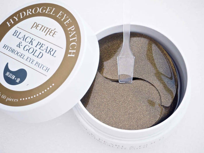 Petitfee Black Pearl & Gold Hydrogel Eye Patch - Korean-Skincare