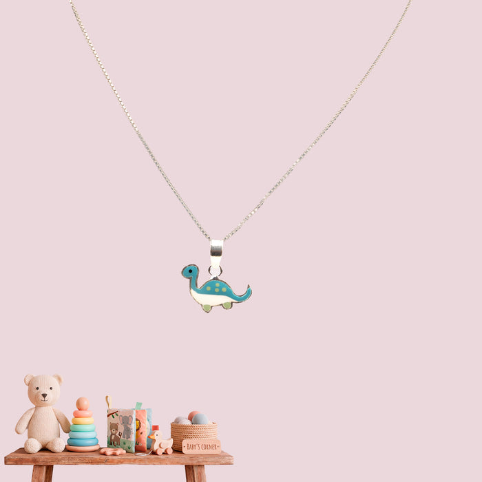 Blue Dino Pendant