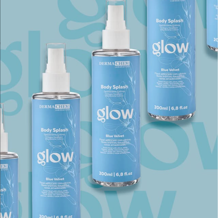 Body Splash Glow 200ml Blue Velvet -  Dermachem