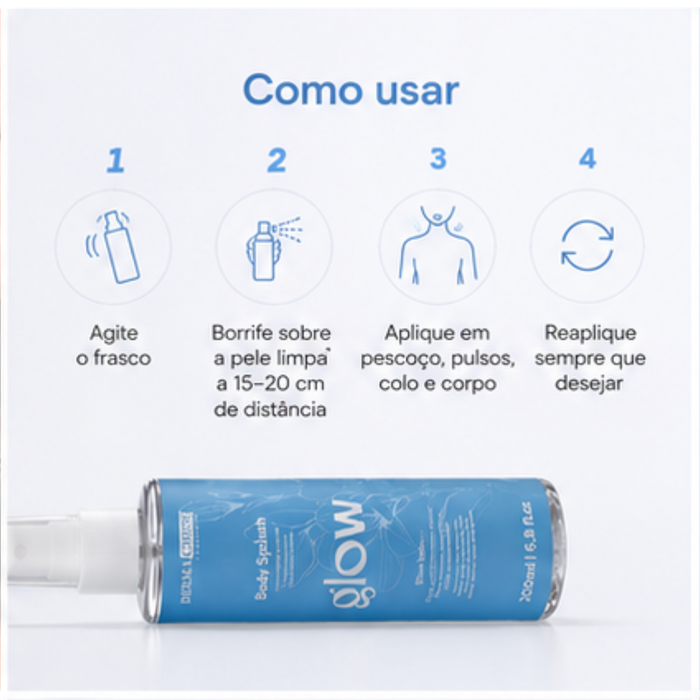 Body Splash Glow 200ml Blue Velvet -  Dermachem