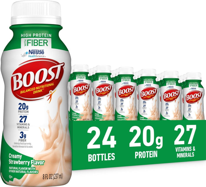 Boost High Protein Nutritional Drink, Creamy Strawberry, 8 oz - BOO00041679801970-Single - LL Medico