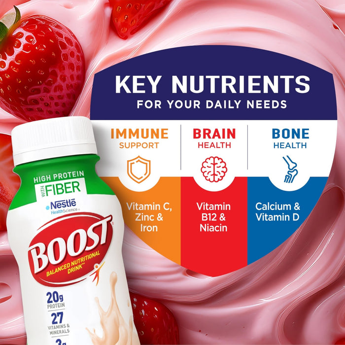 Boost High Protein Nutritional Drink, Creamy Strawberry, 8 oz - BOO00041679801970-Single - LL Medico