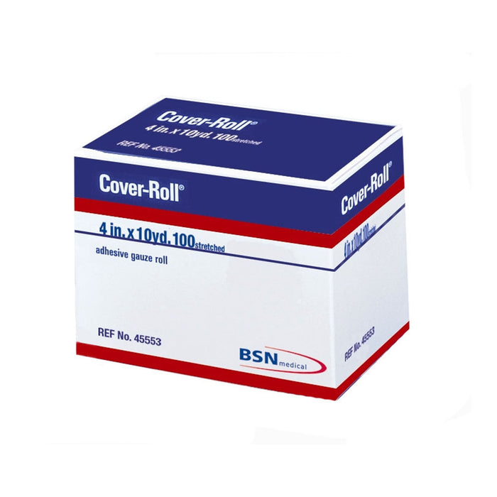 BSN Medical Cover-Roll Stretch Dressing Retention Tape with Liner, 4 Inch x 10 Yard, White