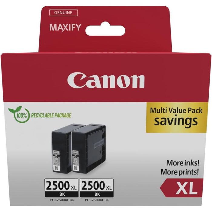 Canon PGI-2500XL Black Twin Pack - 9254B011