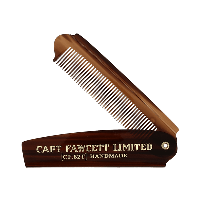 Captain Fawcett Folding Pocket Beard Comb