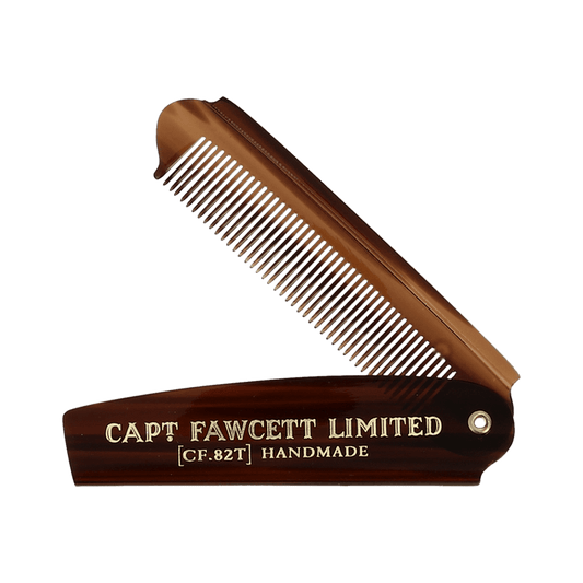 Captain Fawcett Folding Pocket Beard Comb
