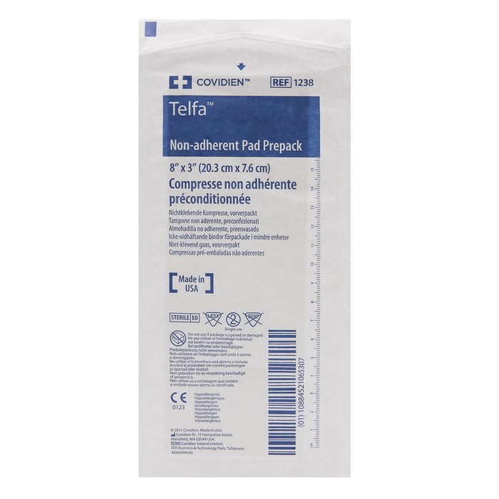 Cardinal Health Telfa Ouchless Nonadherent Dressing, Sterile, 3" x 8"