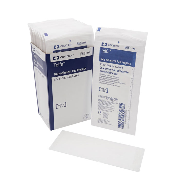 Cardinal Health Telfa Ouchless Nonadherent Dressing, 3 x 8 Inch