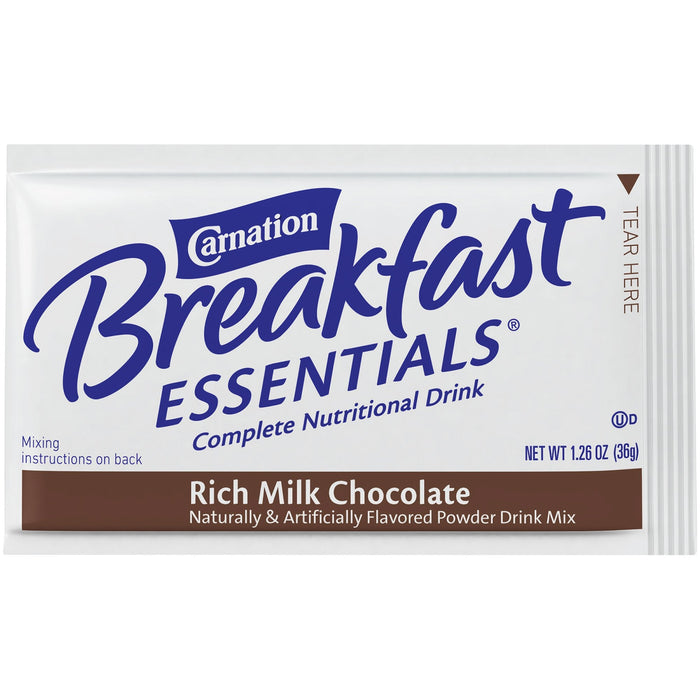Carnation Breakfast Essentials Powder Drink Mix, Rich Milk Chocolate - 12326257-Box - LL Medico