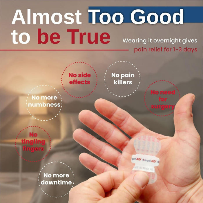 Carpal AID Carpal Tunnel Support Hand Patches, 30 Count - CA-30PK UNI-Pack - LL Medico