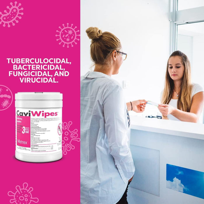 CaviWipes Disposable Germicidal Disinfecting Wipes - 13-1100-Single - LL Medico