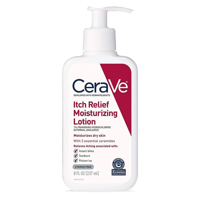 CeraVe Itch Relief Moisturizing Lotion, Unscented, 8 fl oz
