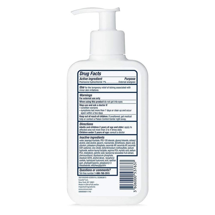 CeraVe Itch Relief Moisturizing Lotion, Unscented, 8 fl oz