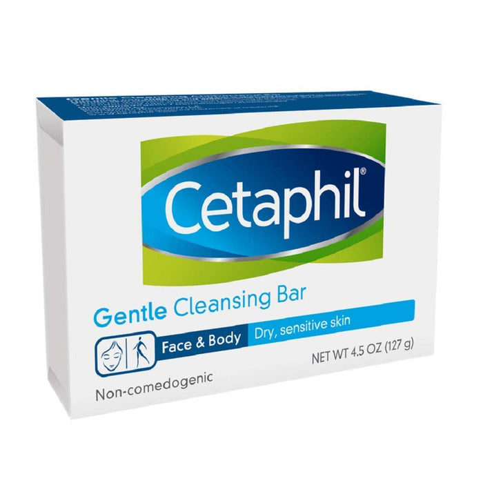 Cetaphil Gentle Cleansing Bar, Dry to Normal Sensitive Skin, 4.5 oz