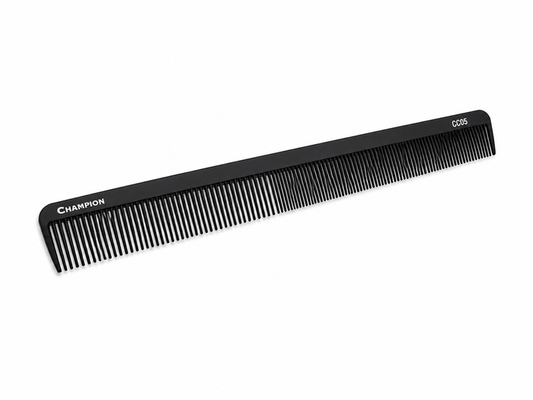 Champion Carbon Barber Styling Comb - 8"