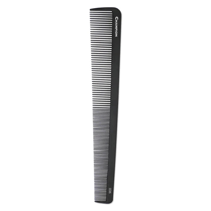 Champion Carbon Barber Styling Comb - 8"