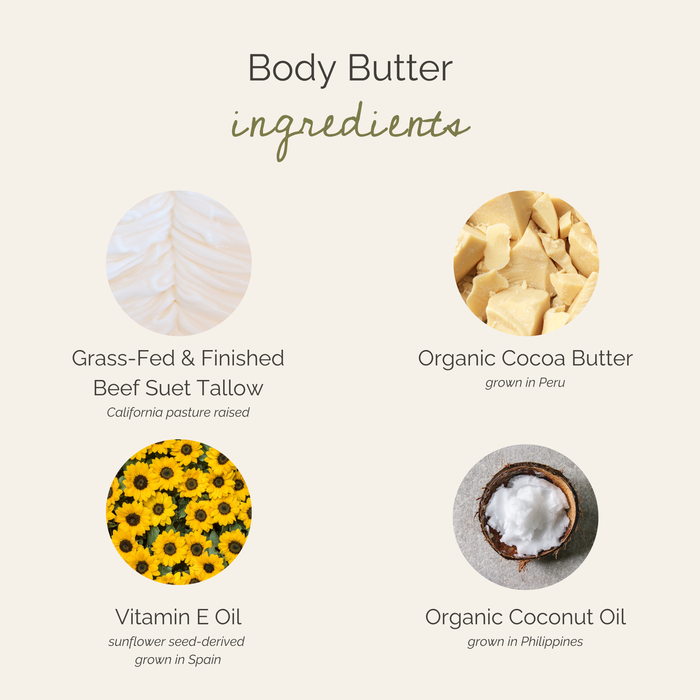 cocoa tallow body butter