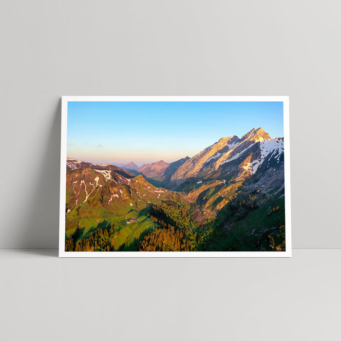 Col de la Colombiere | Dawn - Art Print - Daniel Hughes - Rouleur