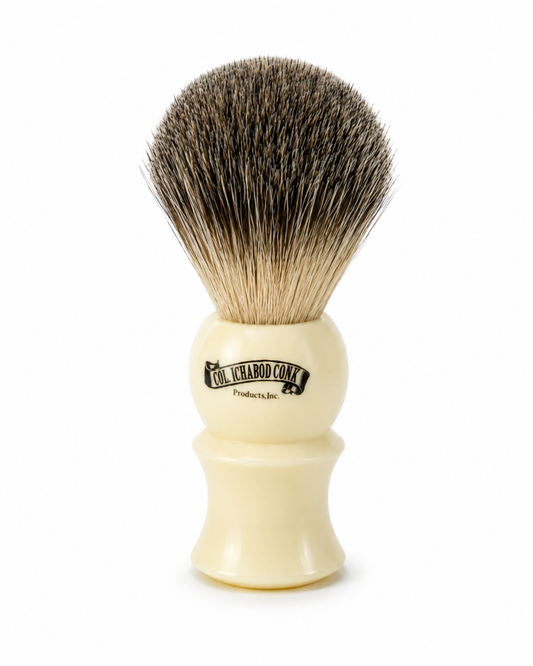 Colonel Conk Badger Shaving Brush With Cream Resin Handle