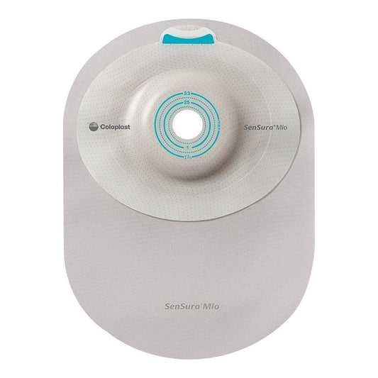 Coloplast SenSura Mio Convex Light One-Piece Ostomy Pouch, Closed End, Transparent, Cut-to-Fit 3/8-1 11/16" Stoma, 8 1/4", Box of 10 - 16335 - LL Medico