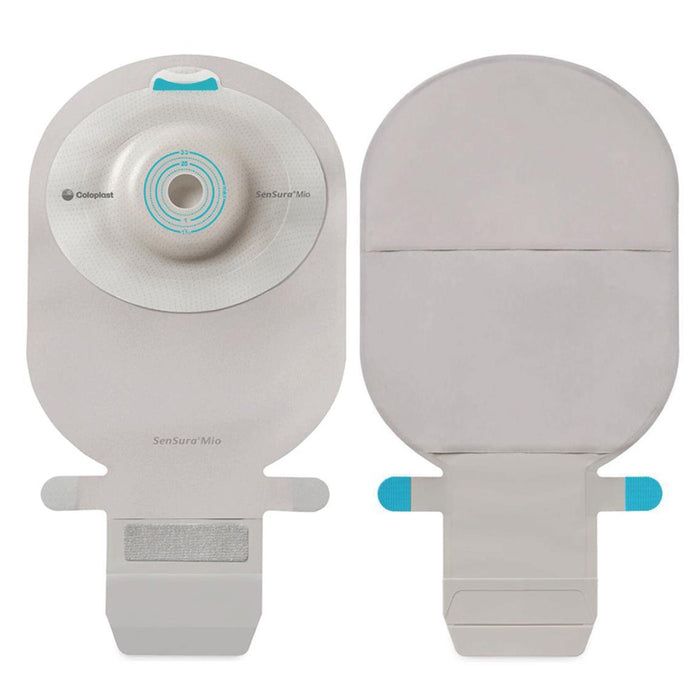 Coloplast SenSura Mio Flat Opaque Ostomy Pouch, 32mm Stoma One-Piece Pouch, Pre-Cut, 11-Inch, with Filter