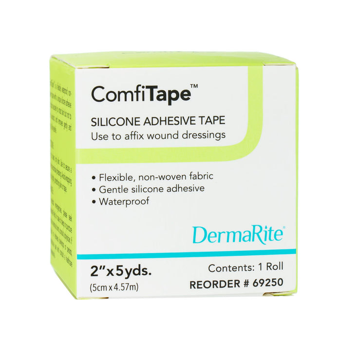ComfiTape Silicone Medical Tape, 2 Inch x 5 Yard, Tan