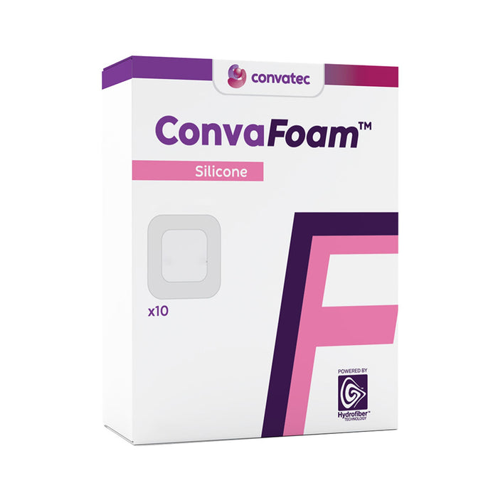 ConvaTec ConvaFoam Silicone Foam Dressing, Bordered, Square, Sterile — 4" x 4"