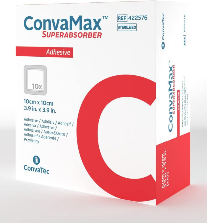 ConvaTec ConvaMax Superabsorber Super Absorbent Dressing, 8 x 8 Inch