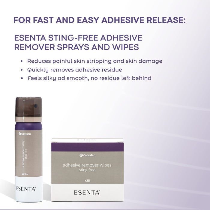 ConvaTec Esenta Sting Free Adhesive Remover Wipes, 25 per Box