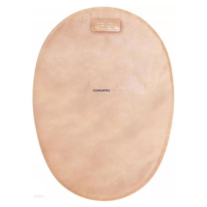 ConvaTec Esteem+ One-Piece Pouch, Flat, Pre-Cut, Transparent, 8-Inch, with Filter