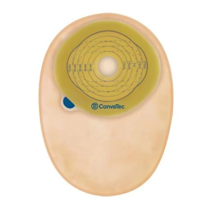ConvaTec Esteem+ One-Piece Pouch, Flat, Pre-Cut, Transparent, 8-Inch, with Filter