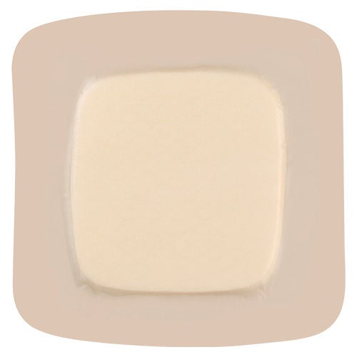 ConvaTec FoamLite Thin Foam Dressing, Bordered Silicone Adhesive, Square, Sterile — 3.25" x 3.25"