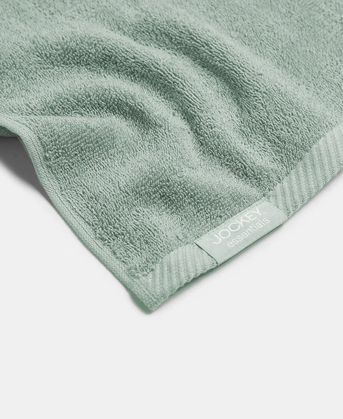 Cotton Terry Ultrasoft and Durable Solid Face Towel - Sage (Pack of 3)