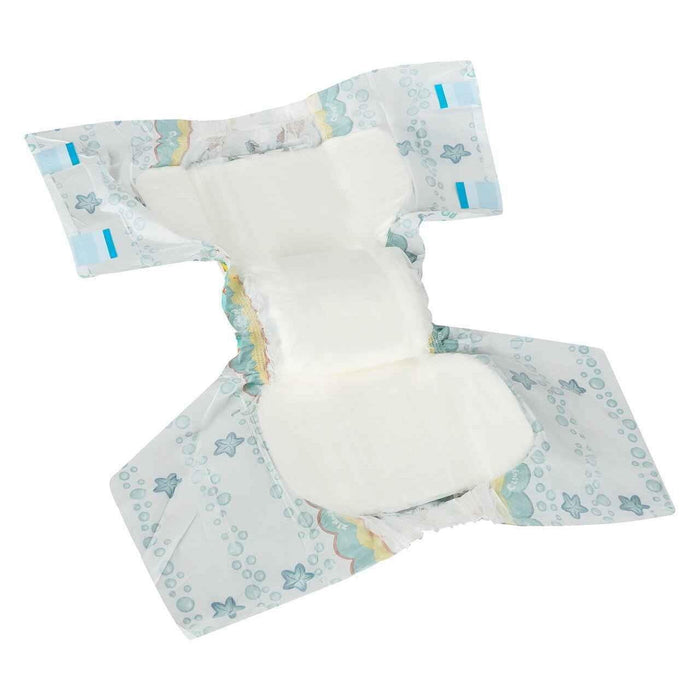 Crinklz Printed Adult Diapers w/ Plastic Backing, Aquanaut Print - 60100-Pack - LL Medico