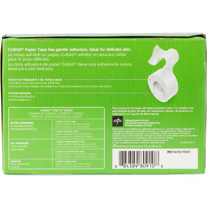 Curad Paper Adhesive Tape, Non-Sterile, 1" x 10 Yard