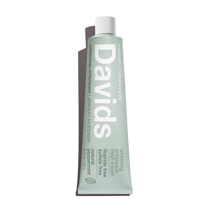 Davids Toothpaste 149g - Whitening + Antiplaque Peppermint