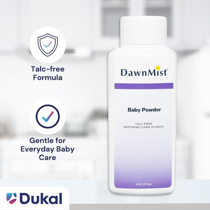 DawnMist Baby Powder, Talc Free, 4 oz