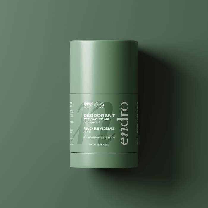 Duo déodorant stick & recharge mixte 48H - Parfum Fraîcheur Végétale - Endro Cosmetiques