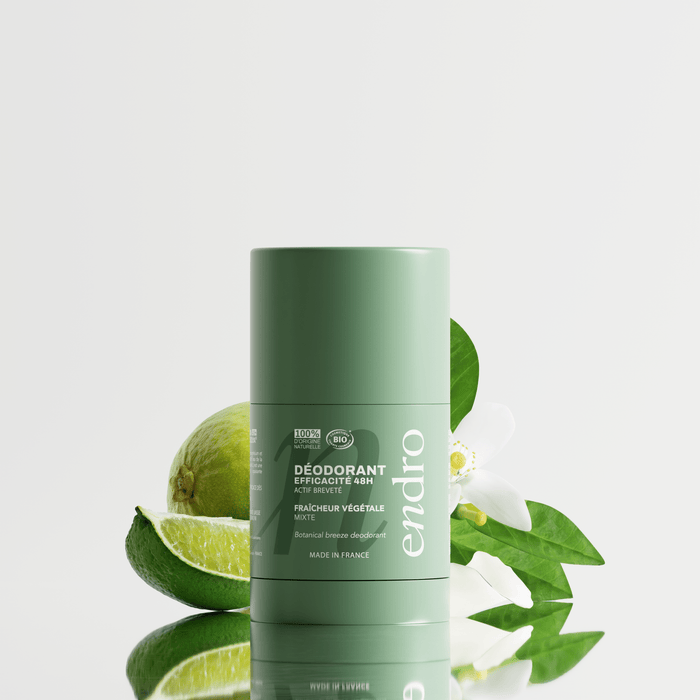 Duo déodorant stick & recharge mixte 48H - Parfum Fraîcheur Végétale - Endro Cosmetiques