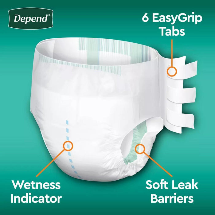 Depend Maximum Protection Briefs with Tabs - 35458-Pack - LL Medico